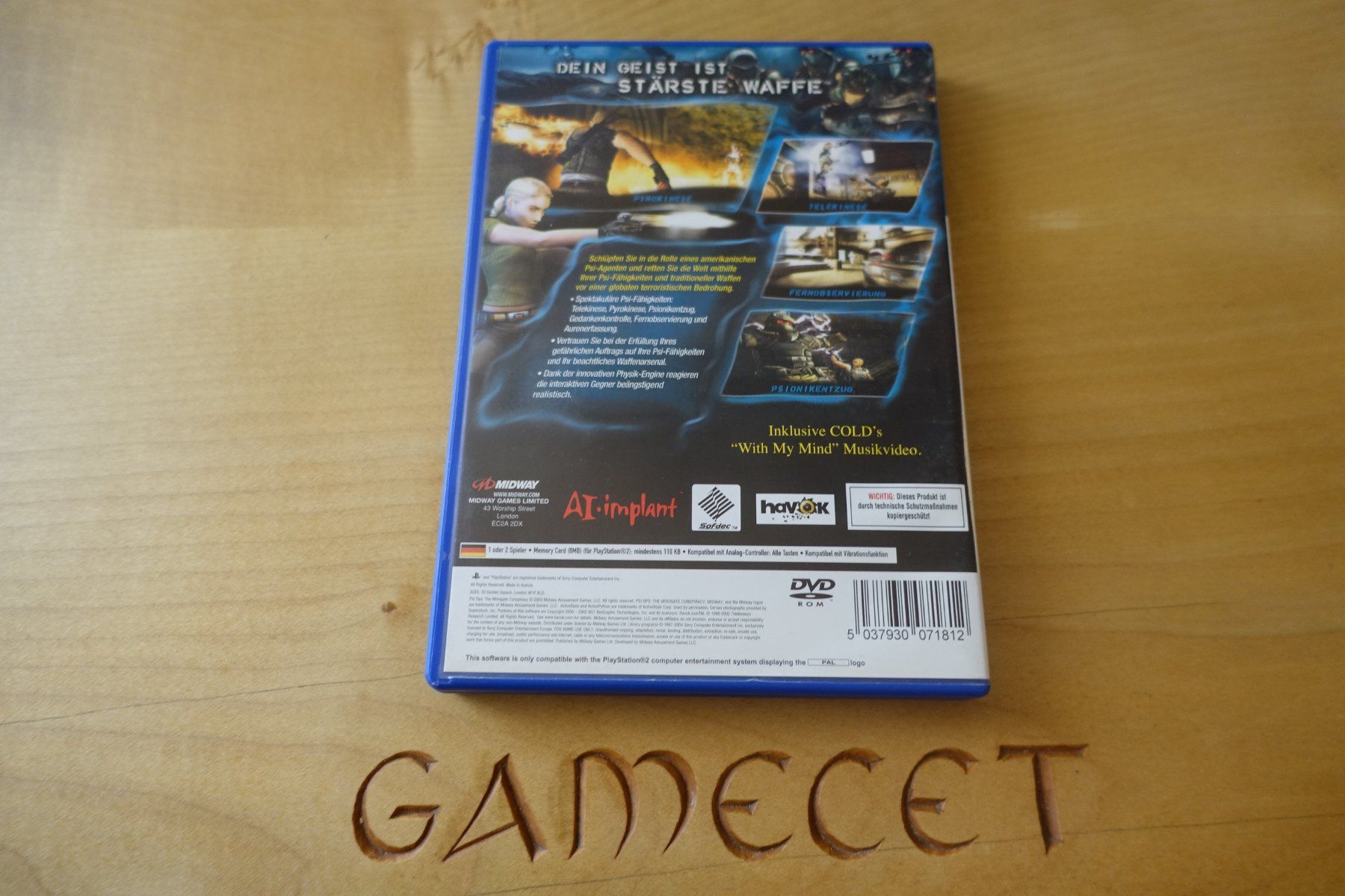 Sony Jeux: Psi-Ops: The Mindgate Conspiracy – D'occasion à Steinach par Gamecet 2