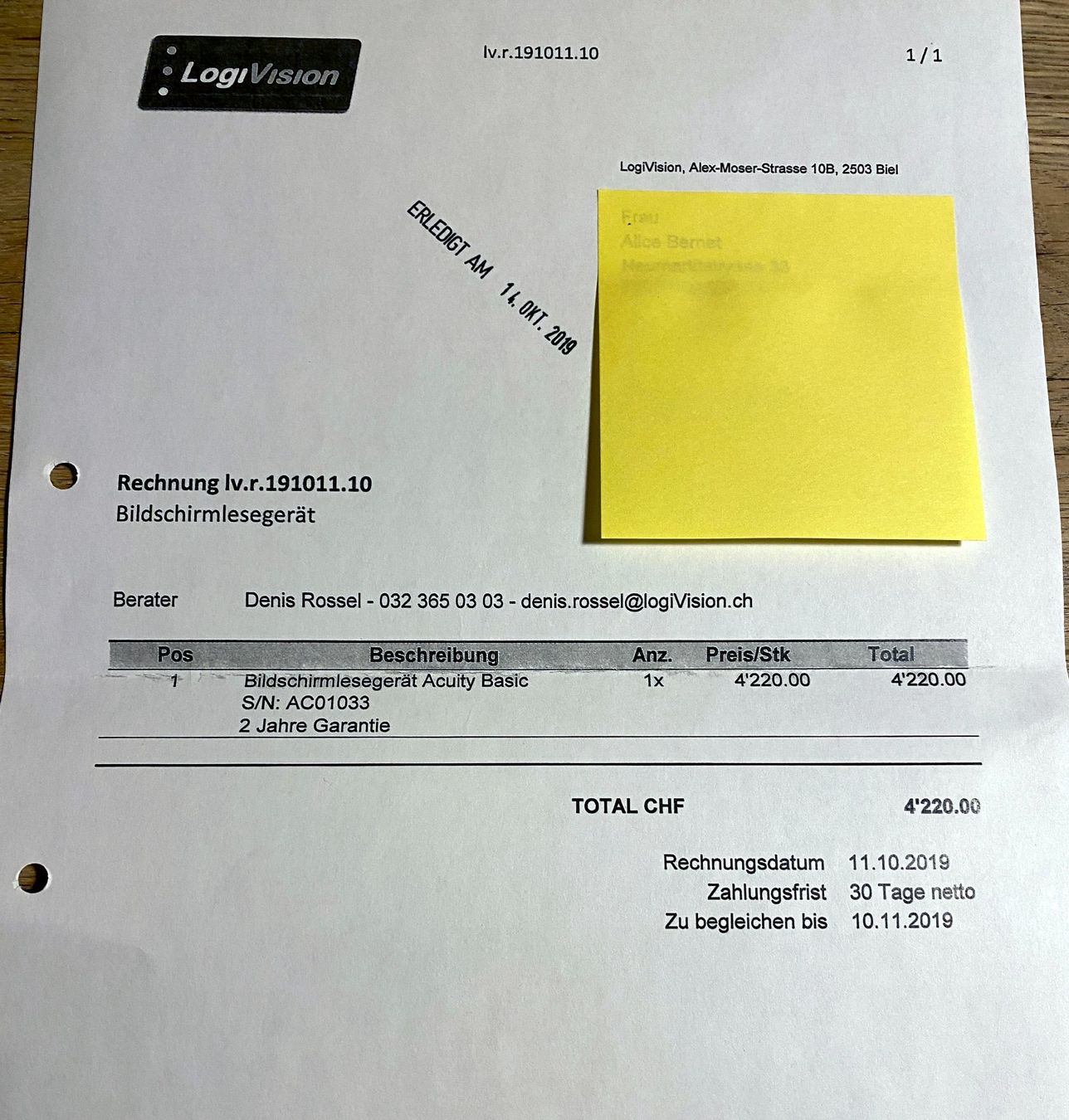 Altro per Ottica: Bildschirm Lesegerät – Usato da Brügg BE venduto da saphyrus24 6