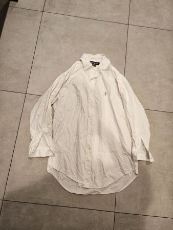 Ralph Lauren Herrenhemd Weiss - Grösse M - 100% Baumwolle