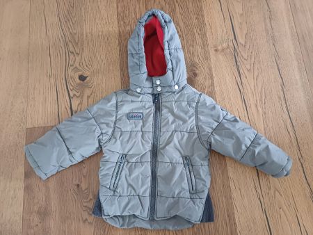 Warme Winterjacke Gr 86, Grau❄️