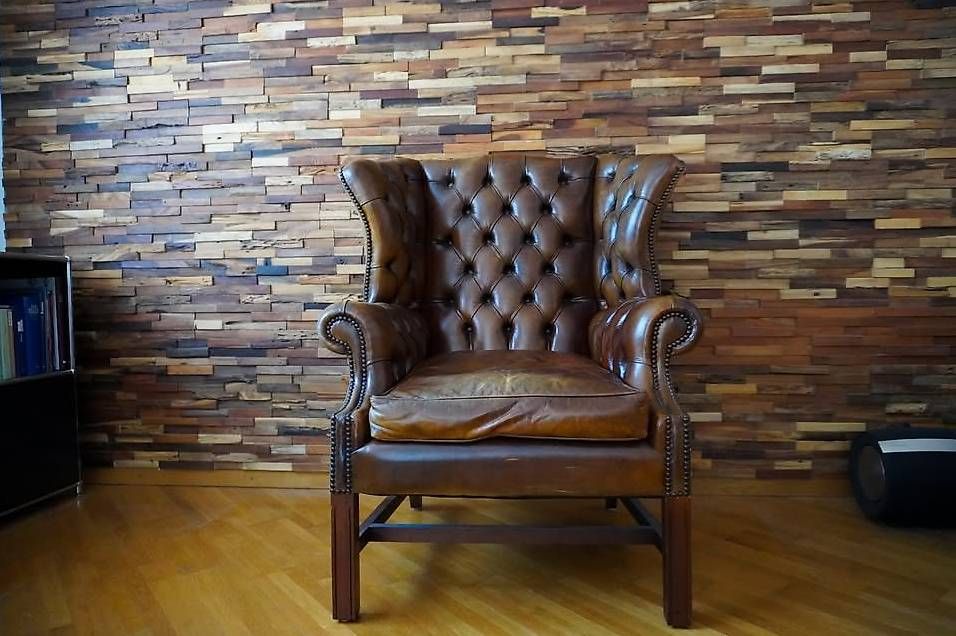 Poltrone: Vintage Chesterfield Ohrensessel – Usato da Cham venduto da gif_l77z 1