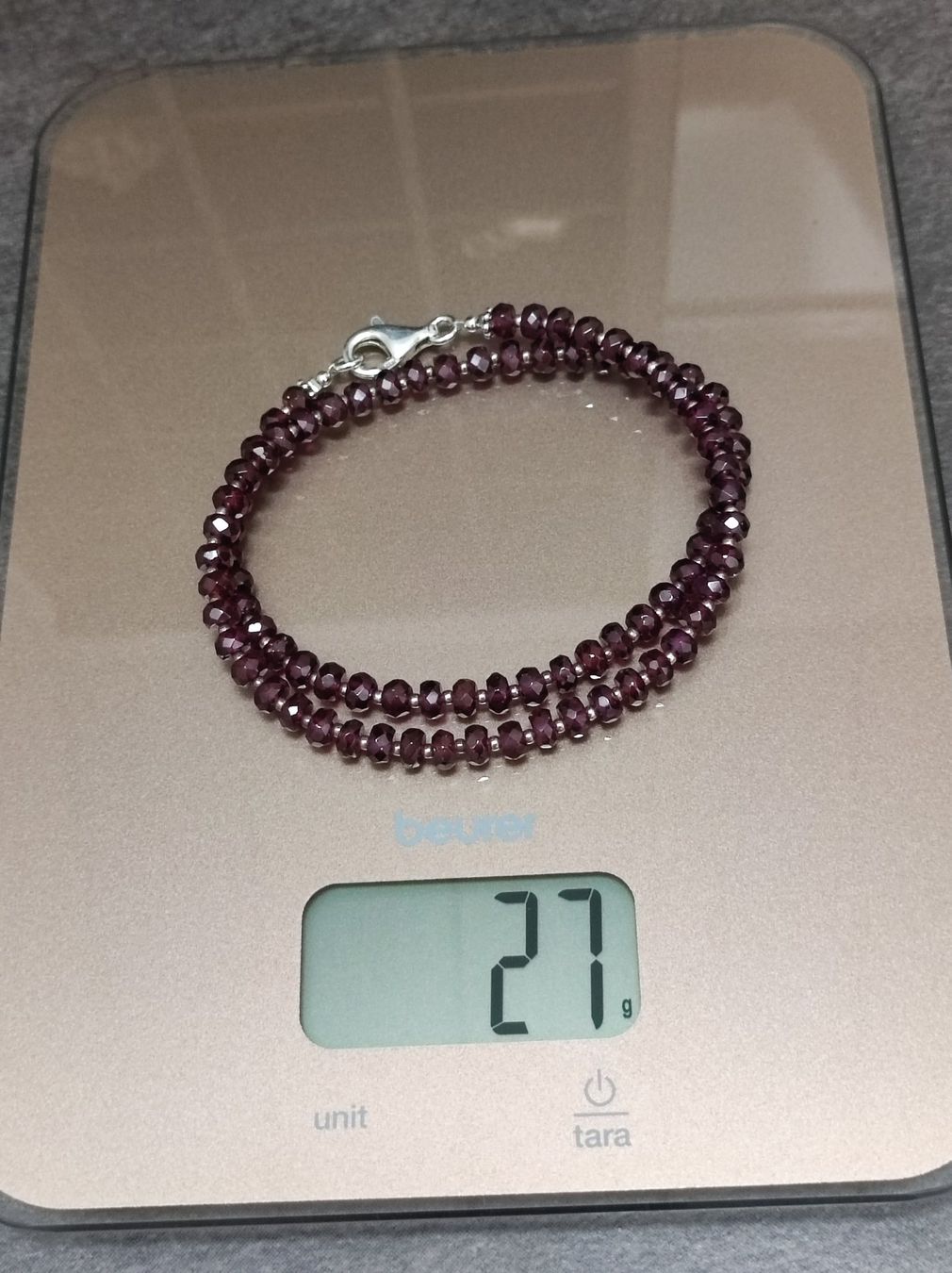 Catenine: Granatkette mit Silber 925 – Usato da Wohlen AG venduto da Tikale 6