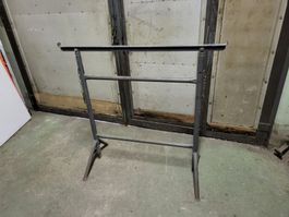 6x Gerüstbock Stahl, B ca. 100 cm, H 120-200 cm