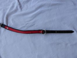 Halsband rot-schwarz 45cm