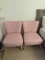 3 wunderschöne rosa Stühle zu verkaufen