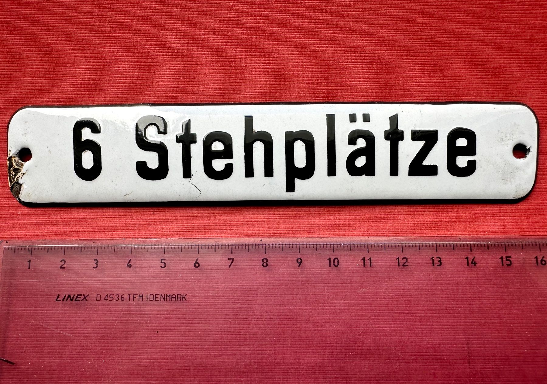 Ecriteaux: Antikes Hinweisschild, Emaille Eisenbahn oder Bus, Zug – D'occasion à Seltisberg par quadartswiss