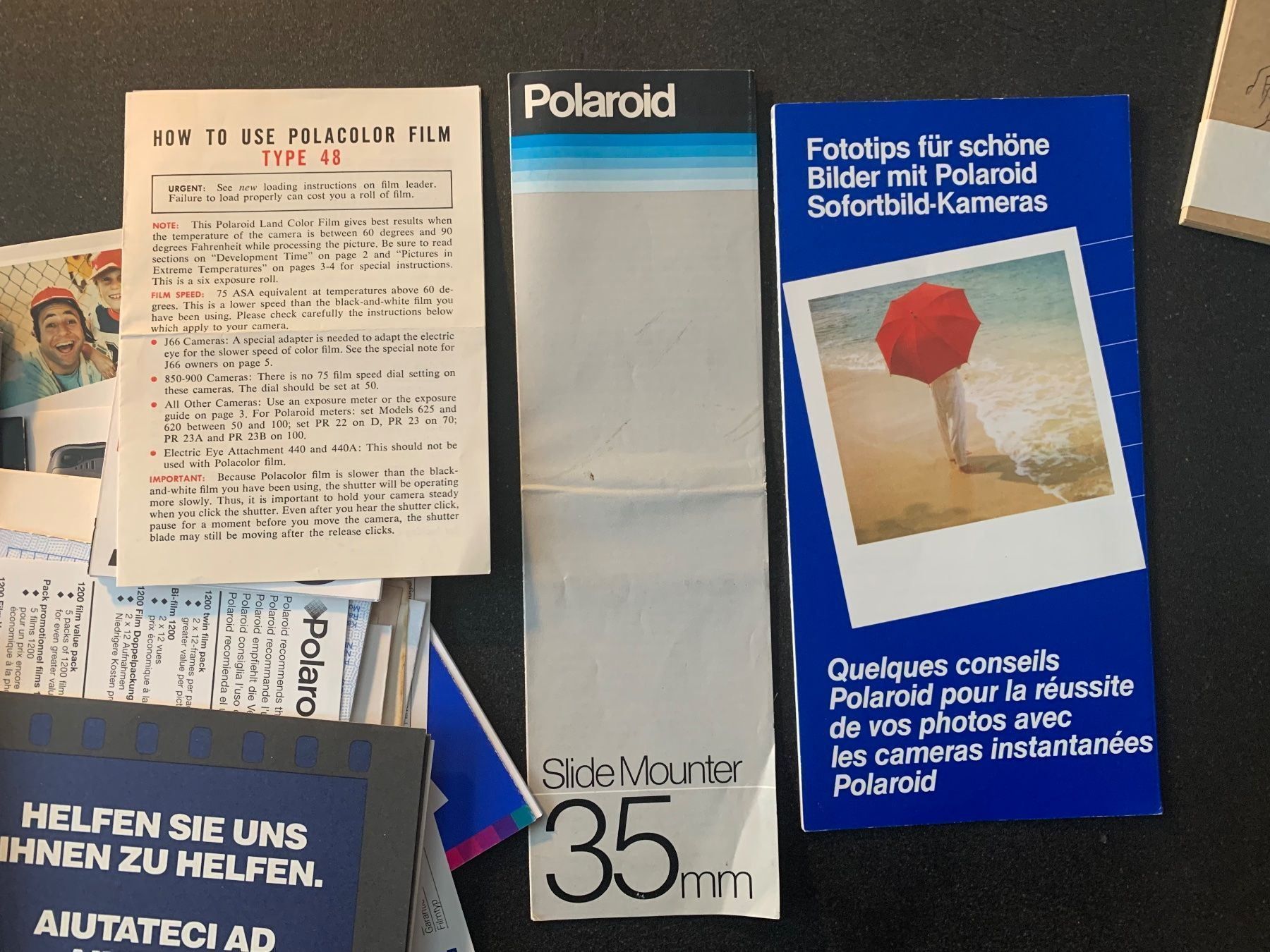 Documenti: Lot de prospectus Polaroid – Usato da Corserey venduto da instant-shop 2