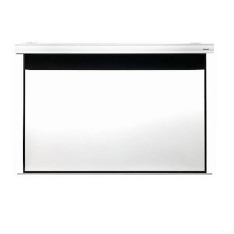 HOMPRO Elektrische Beamer-Leinwand 266x149cm - Motorisierte Projektionsleinwand Mit Fernbedienung Für Heimkino