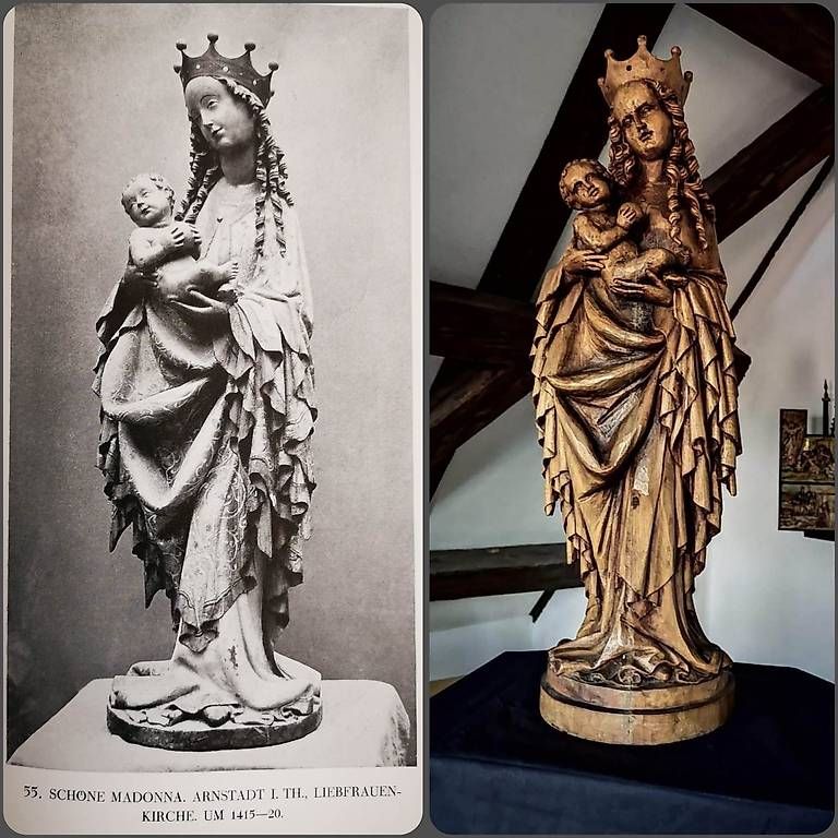 Sculture & Statue: Schnitzplastik schöne Madonna im weichen Stil  – Usato da Horn venduto da sniper0174