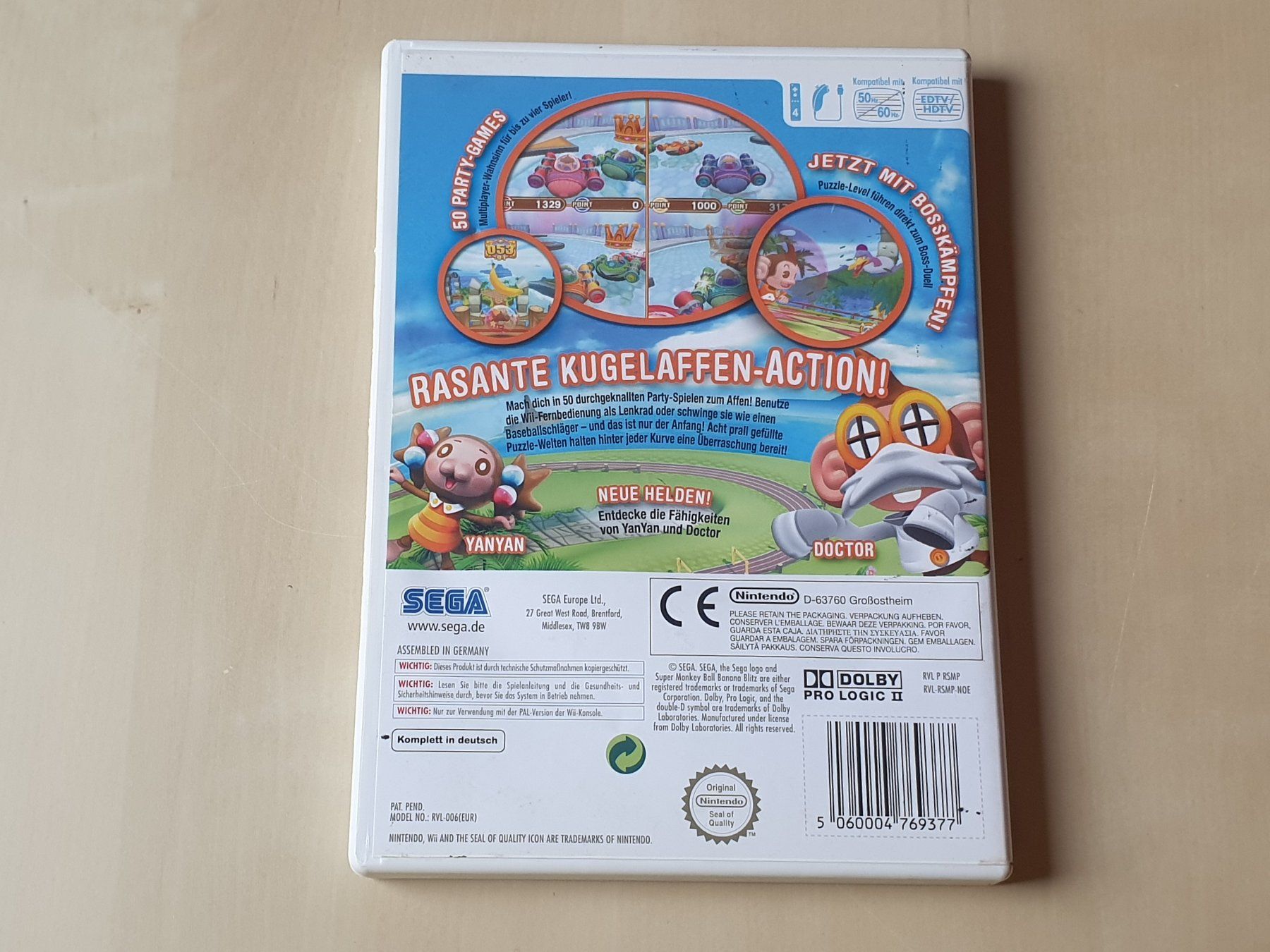 Nintendo Giochi: Super Monkey Ball Banana Blitz – Usato da Stansstad venduto da collectorsshop 1