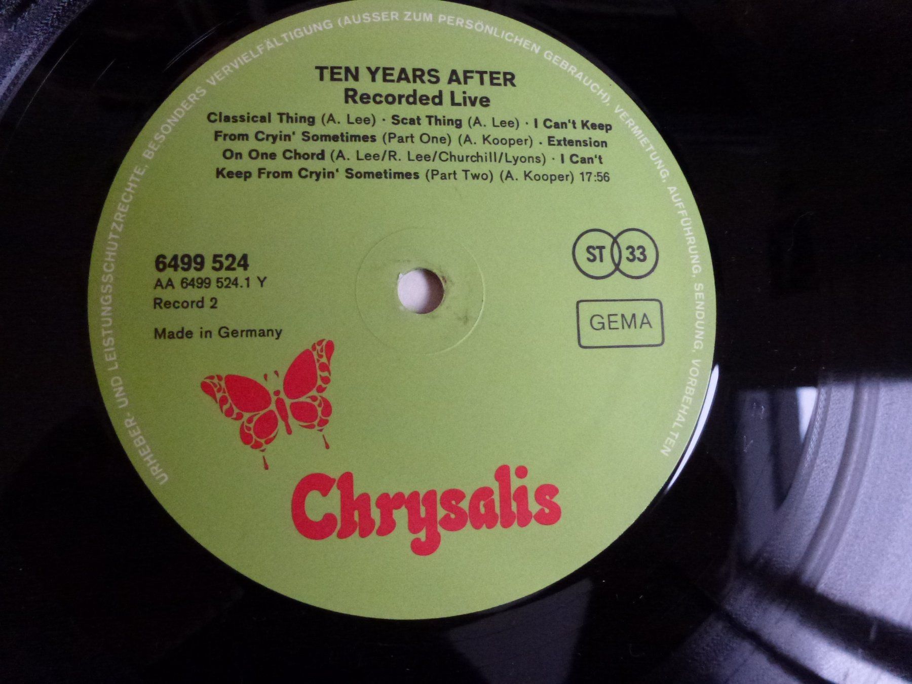 Dischi in vinile: Ten Years After – Recorded Live – Usato da Bern venduto da Frebo 4