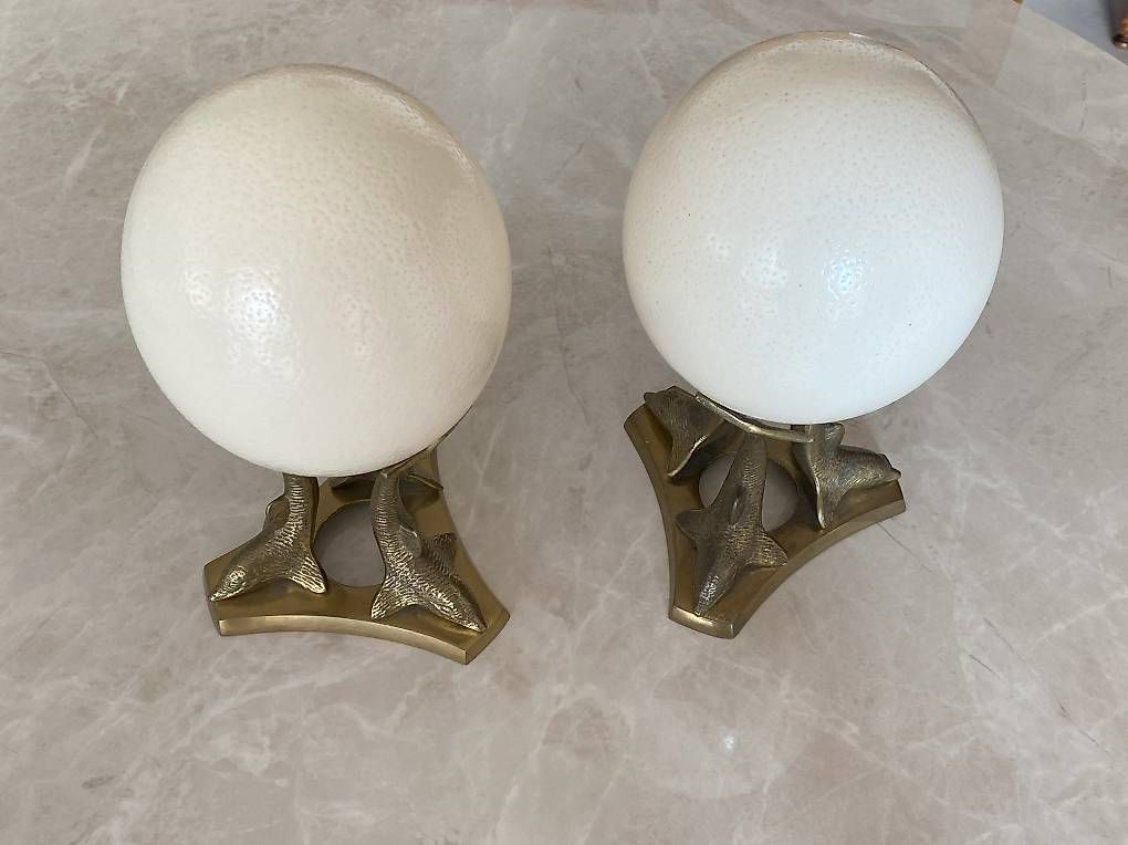Tutte le decorazioni: Oeufs d'autruche sur support laiton – Usato da St-Blaise venduto da NSUTT1953