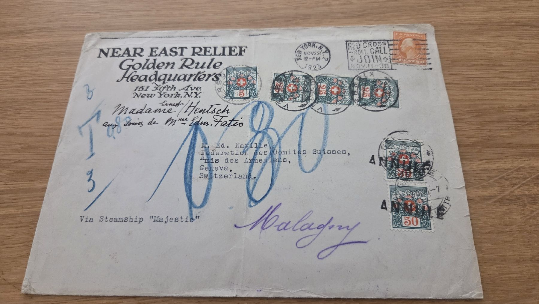 Tutti i francobolli: 1923 Taxbrief – Usato da Arni AG venduto da Moth68