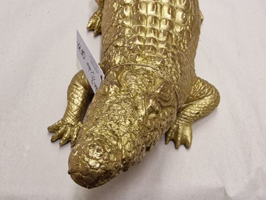 Statuette: Gold Krokodil – Nuovo e nell'imballaggio originale da Schaffhausen venduto da AtelierPudesco 4