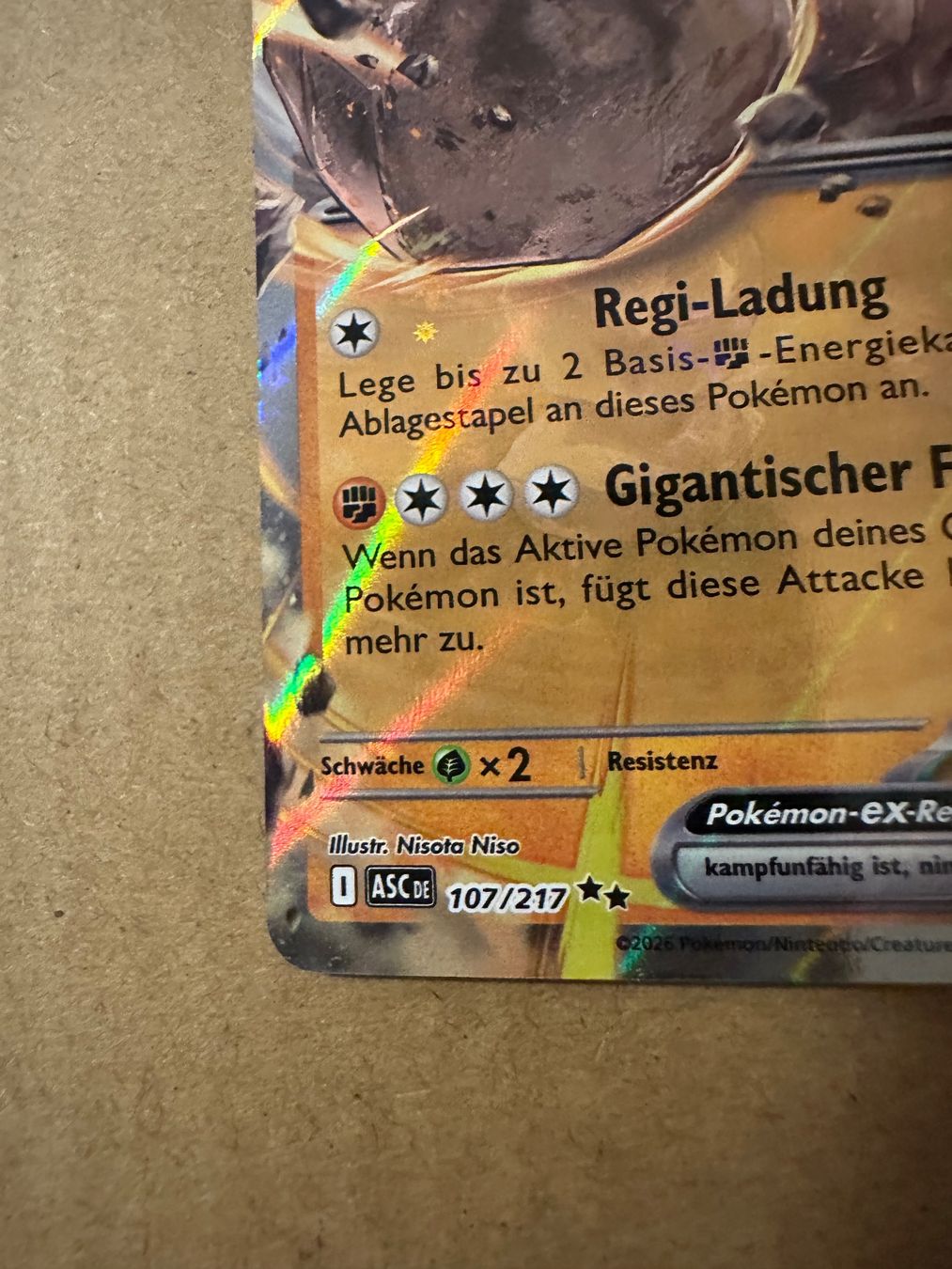 Pokémon Cartes à collectionner: Regirock ex #107/217 NM Deutsch – Neuf (Voir description) à Winterthur par sah_gn89 3