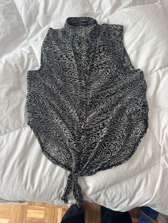 Chemisier Brandy Melville motif noir blanc taille unique