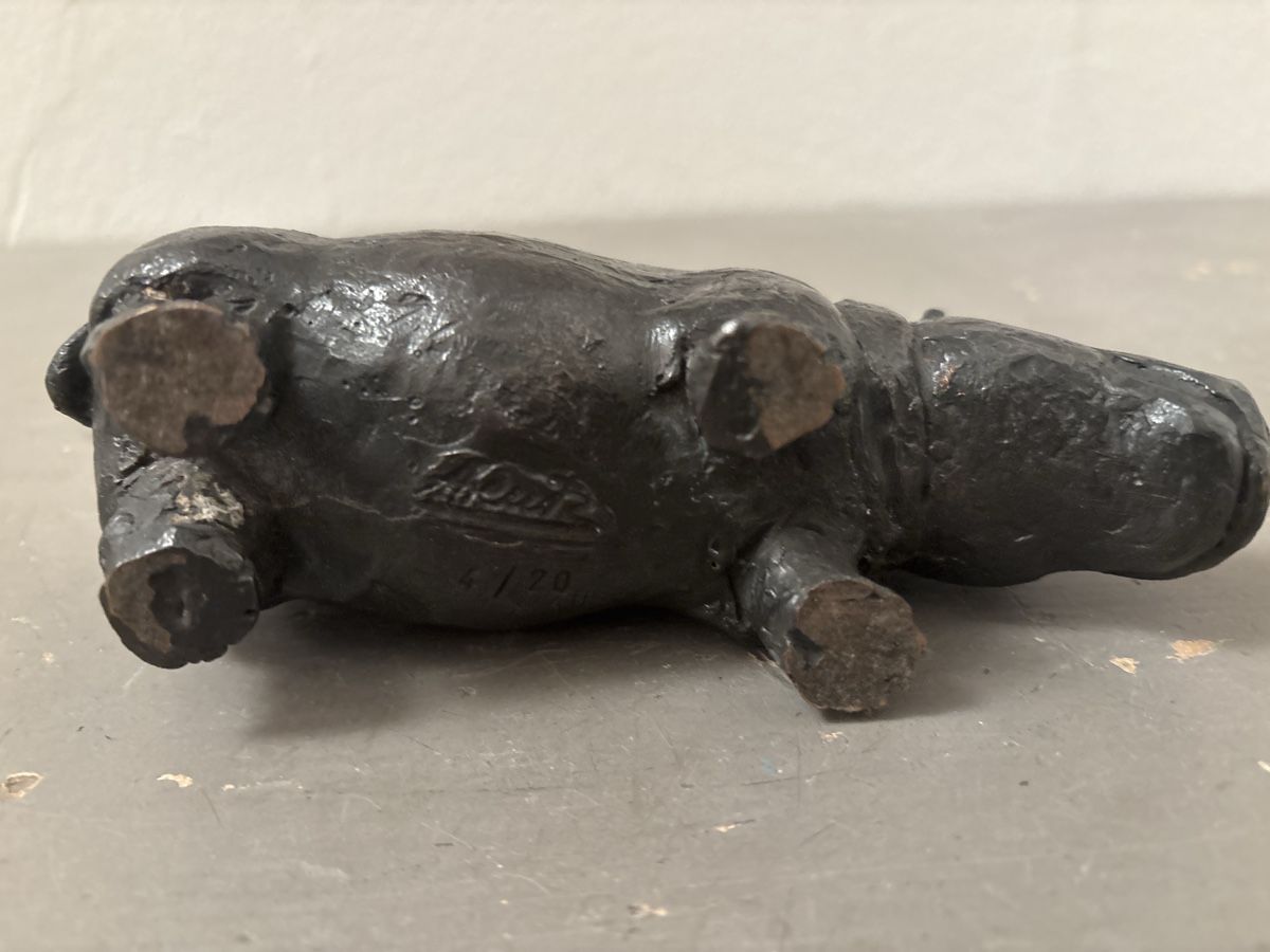 Skulpturen & Statuen: Antike Bronze Nilpferd  – Gebraucht aus Basel von magnummarine 2
