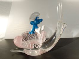 STUDIOLASI Finnland moderne Art Glass Skulptur Schnecke