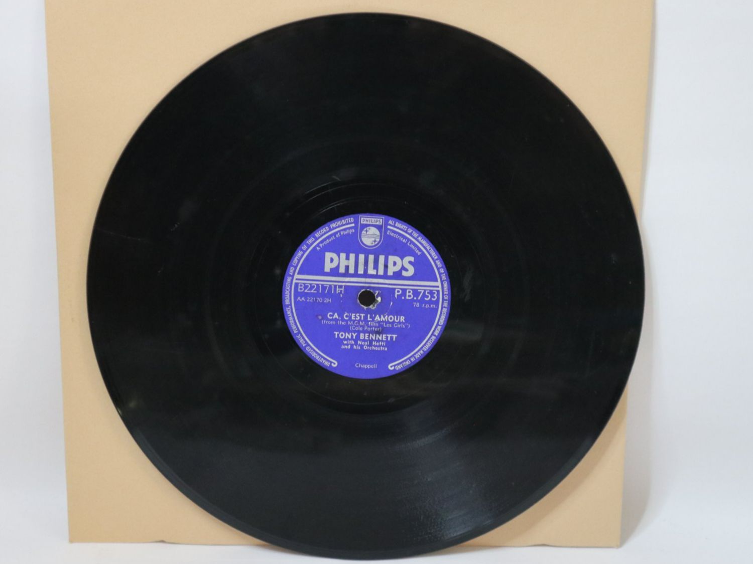 Schallplatten: Schellackplatte Tony Bennett Just In Time Schellack Rar – Gebraucht aus Eschenbach SG von Astalavista 4