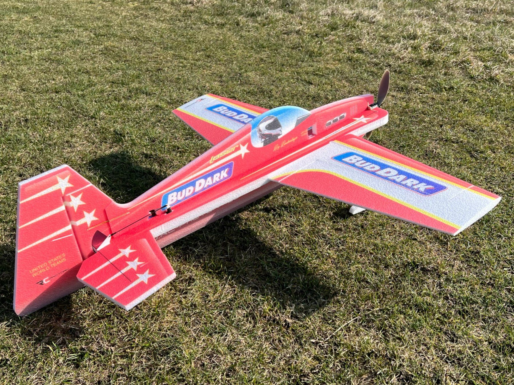 RC Modellbau: Laser XL rot - Spw 1060mm, KIT-Version aus EPP von RC-Factor – Neu und originalverpackt aus Entlebuch von Hebu 4