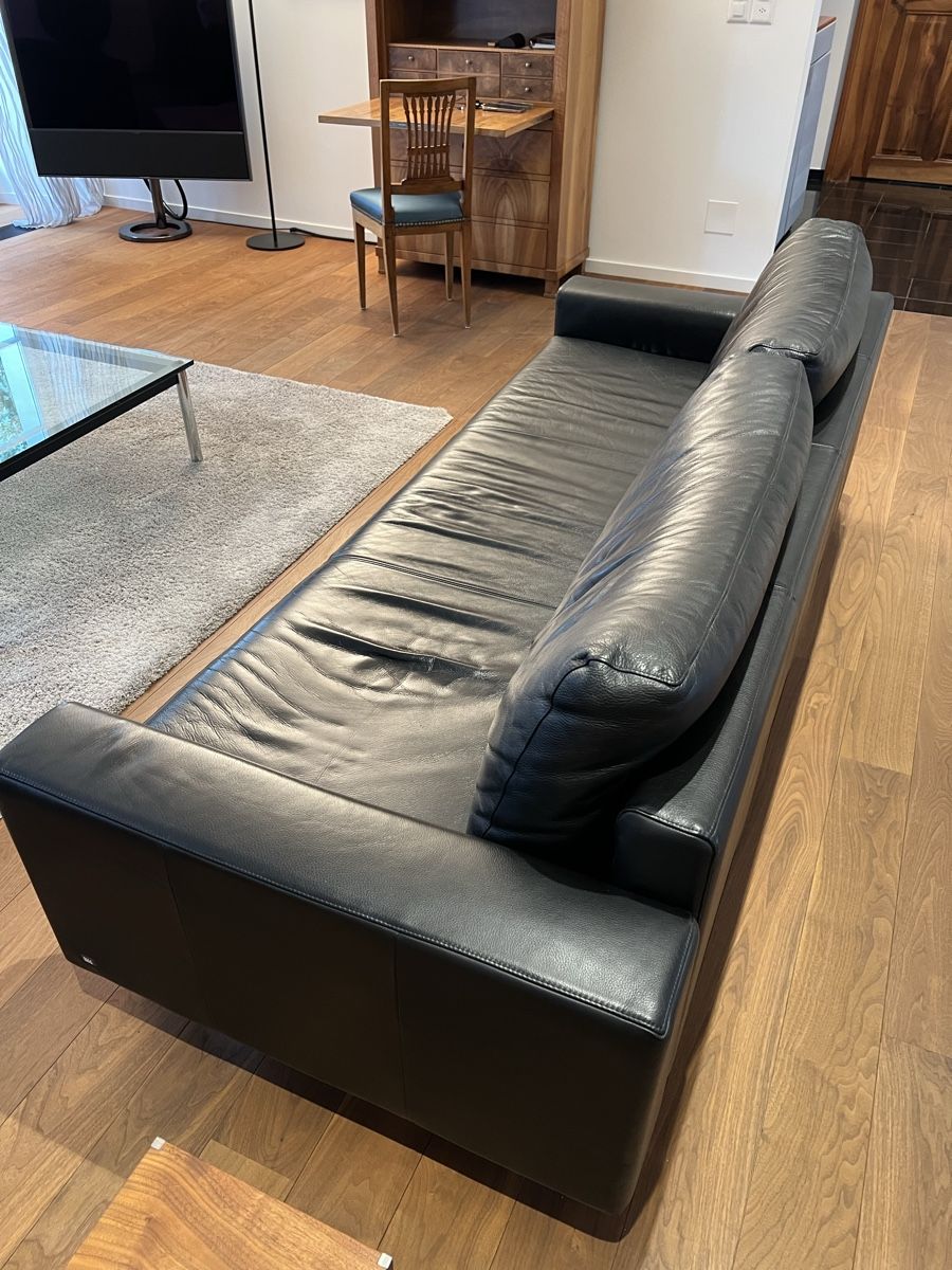 Sofas: 3er Sofa Rolf Benz, Leder schwarz – D'occasion à Altdorf UR par Seller660 5