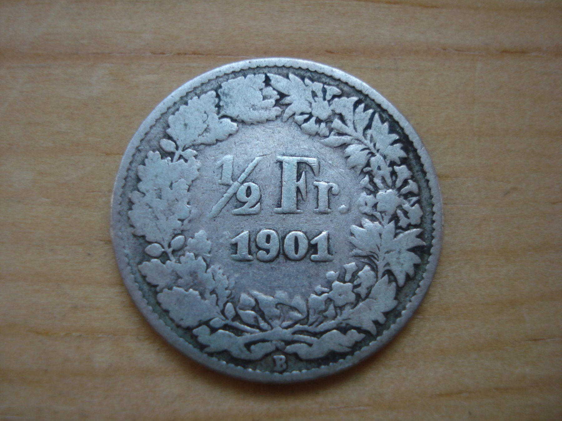 Tutti le monete: (D) 1/2Fr   1901 – Usato da Erlach venduto da Net-Coins