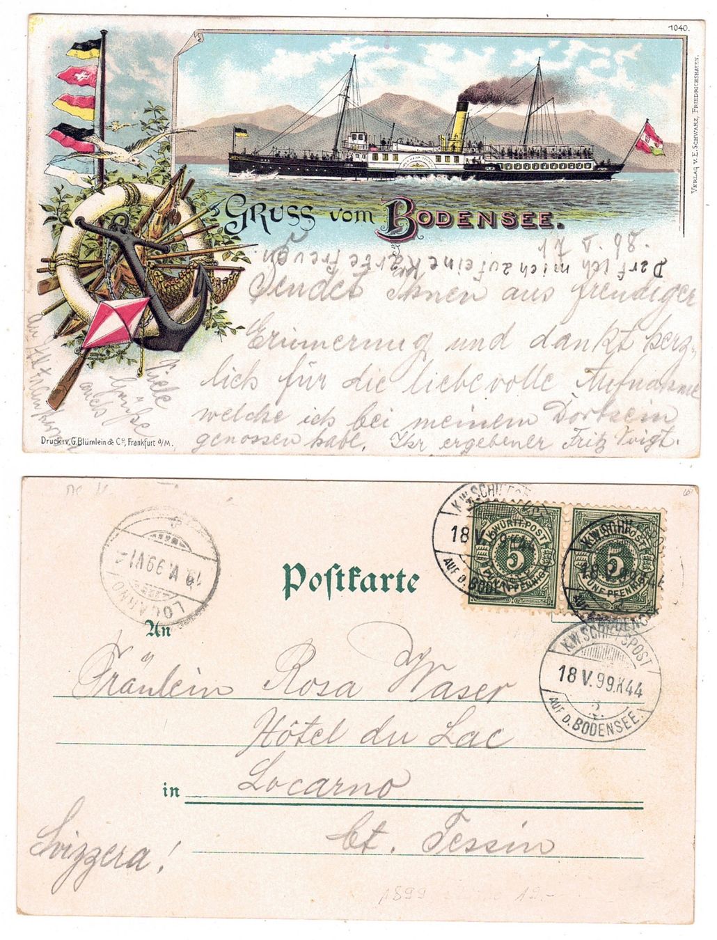 Cartes postales: Gruss vom Bodensee – D'occasion à La Tour-de-Peilz par amjust
