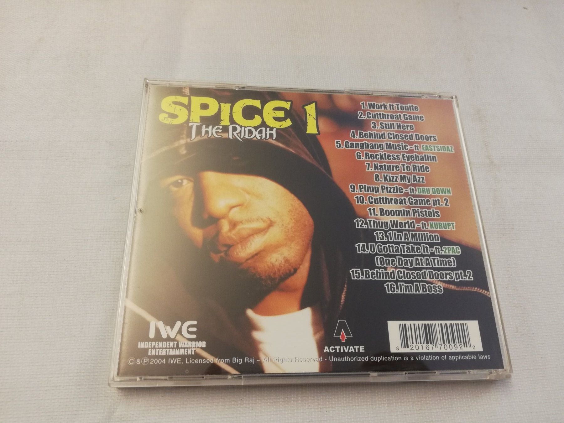 CD: SPICE 1 - THE RIDAH – Usato da Bern venduto da Vinylsound.ch 1