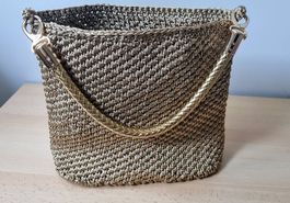 Handtasche Farbe gold, Hand made 