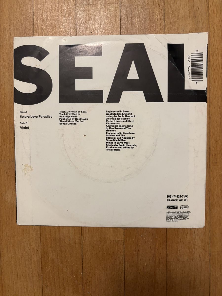 Dischi in vinile: Seal - Future Love EP – Usato da Zürich venduto da s0u9 1