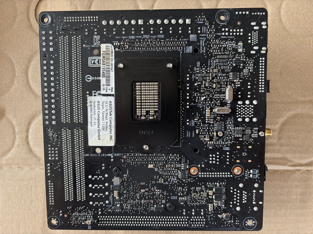 Asus Schede madri: Maximus VIII Impact + Intel i5-6600k – Usato da Winterthur venduto da Mahoneyi 3