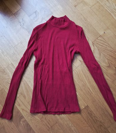 Roter Rollkragenpullover, Edited, Gr. S