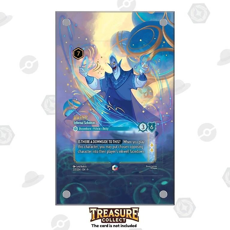 Disney Carte collezionabili: Hades 237/204 - Lorcana Extended Artwork Display Case – Nuovo e nell'imballaggio originale da Canobbio venduto da TreasureCollect