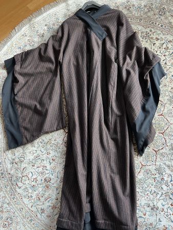 Exklusiv brown lightweight wool kimono