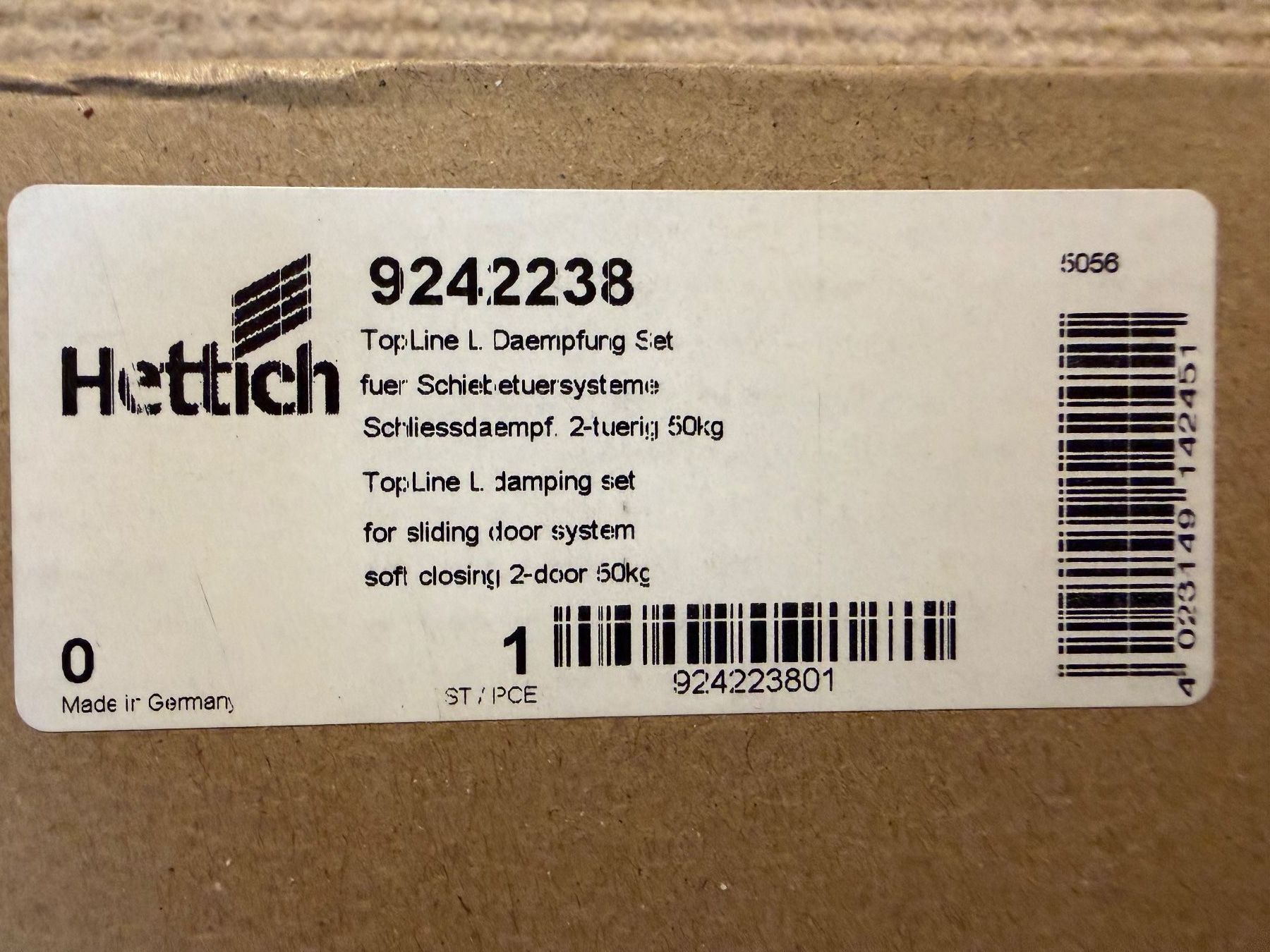 Hettich Ferramenta: Hettich TopLine L - Schiebetürsysten – Nuovo (secondo la descrizione) da Kölliken venduto da Kausche1 3