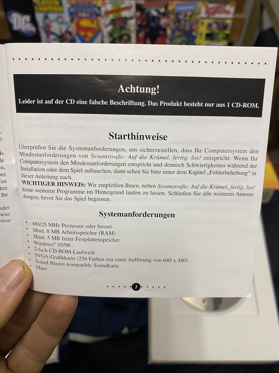 Spiele: Sesamstrasse PC Spiele, CD-ROM – Gebraucht aus Basel von spider-loc 2