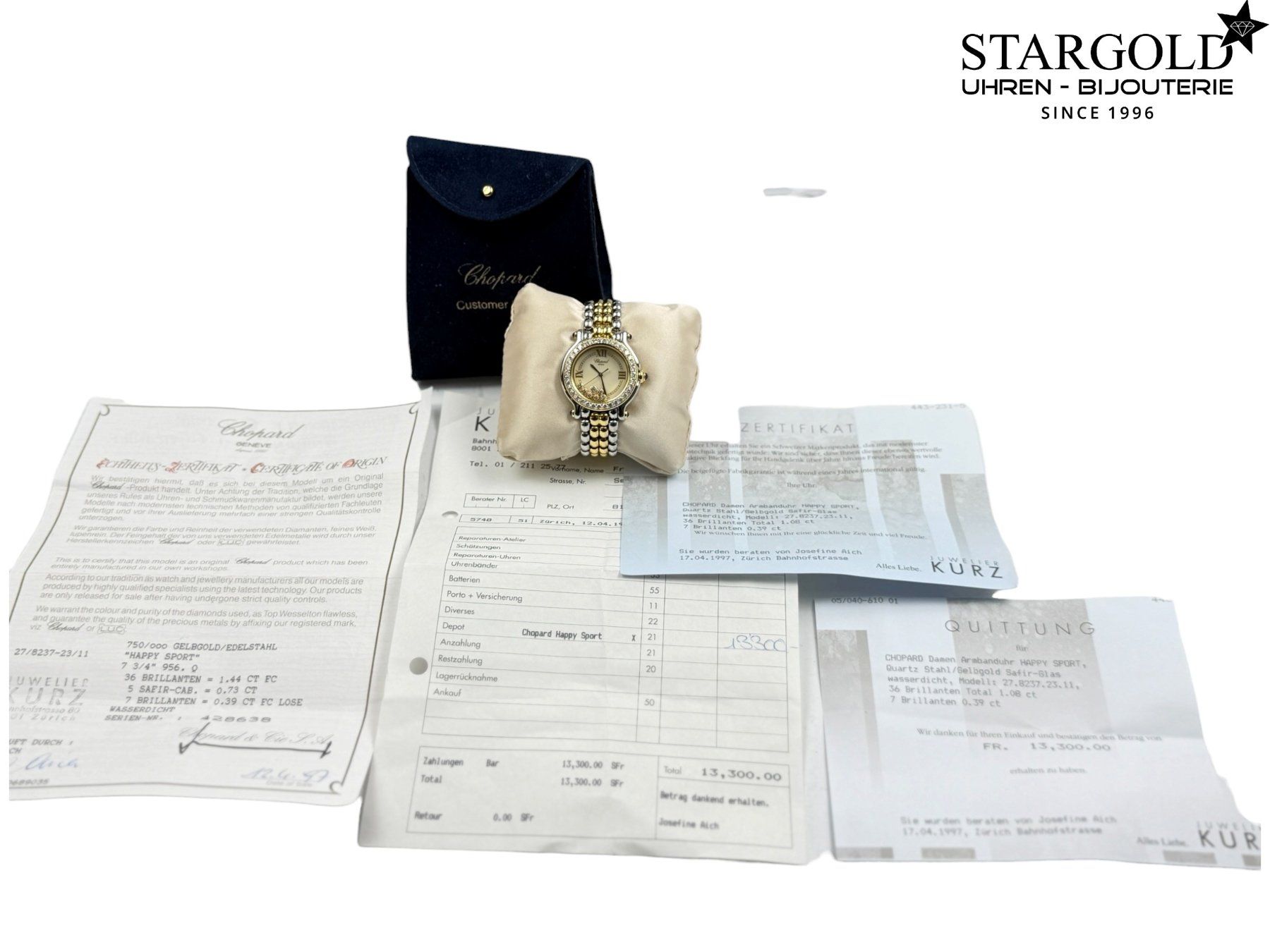 Chopard Uhren: Chopard Happy Sport - 27/8249 – Gebraucht aus Zürich von Stargold-Uhren 9