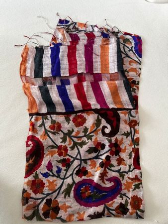Foulard coloré à fleurs style Bohème chic 50x200