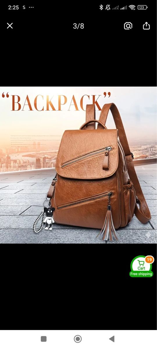 Sacs femmes: Women's Leather Backpack Brown New – Neuf avec emballage d'origine à Oberweningen par puv_895j