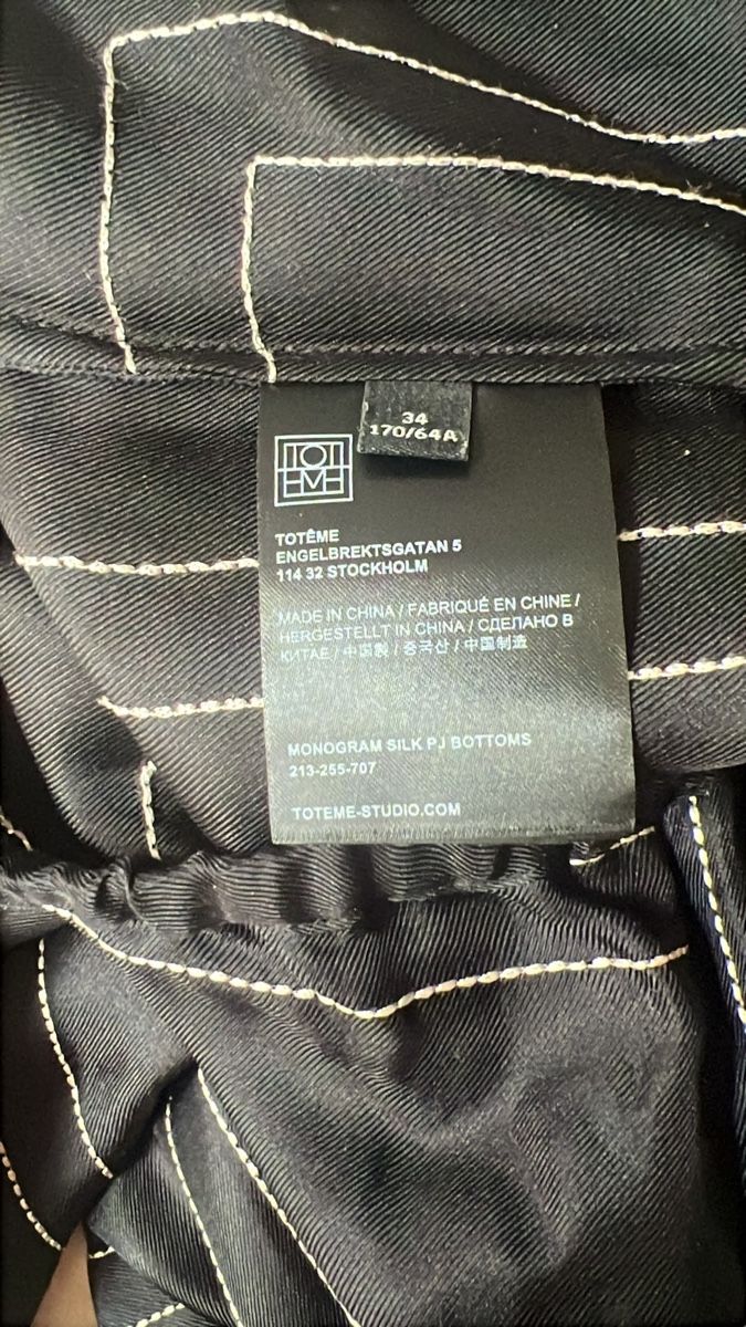 Totême Pantaloni: Toteme pj monogram  – Nuovo (secondo la descrizione) da Zürich venduto da lea_k85g 2