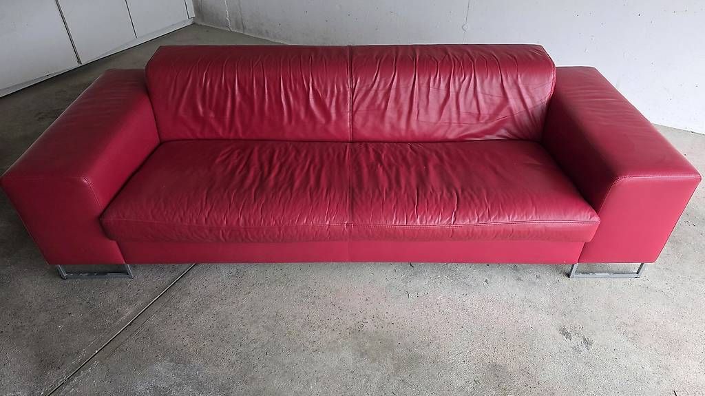Divani: Rotes Ledersofa – Usato da Dietikon venduto da kev_qs6m 3