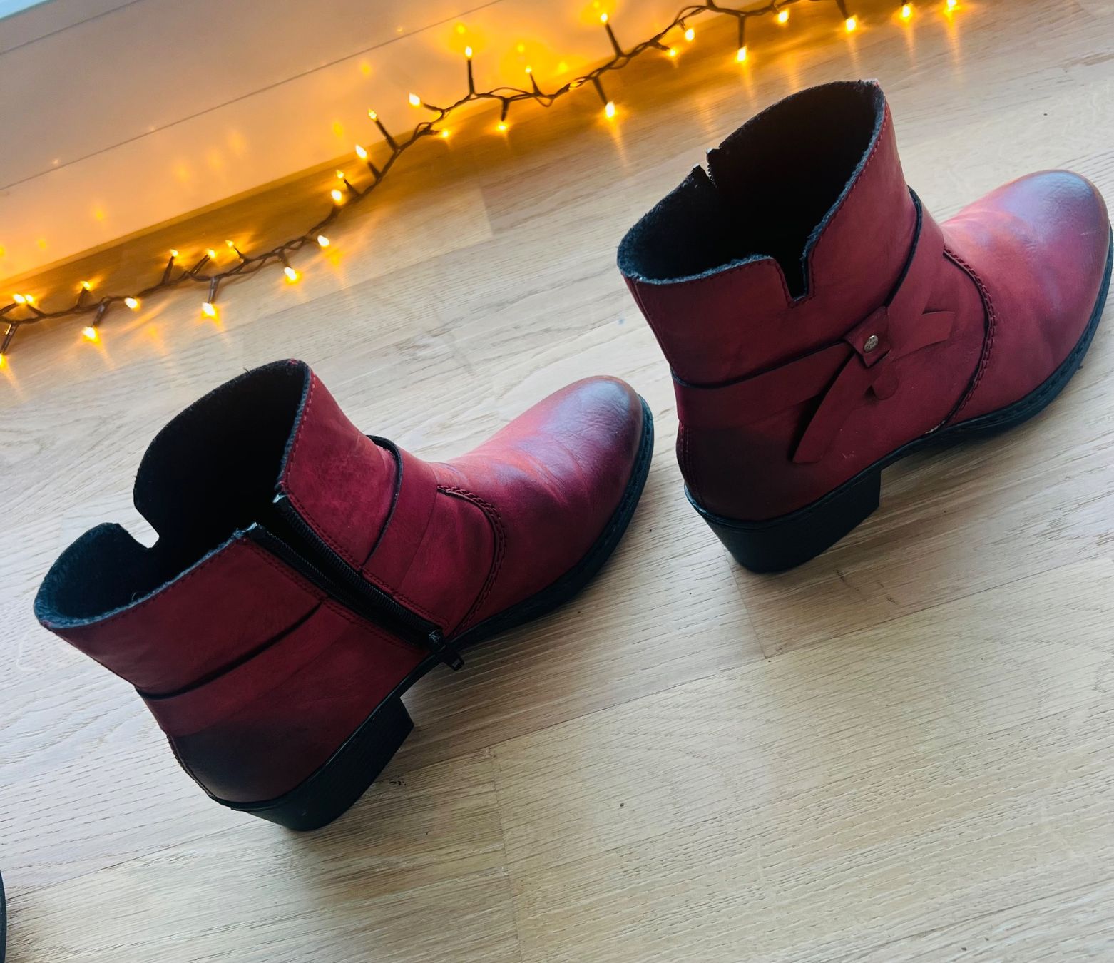 Rieker Scarpe da donna: Rieker Leder-Stiefeletten,Gr. 38, top! – Usato da Winkel venduto da lestelle 1