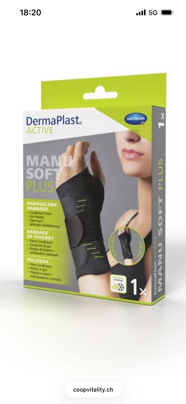 Attrezzature mediche: DermaPlast Handgelenkbandage – Nuovo e nell'imballaggio originale da Eiken venduto da H.holzer