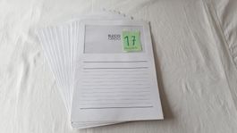 Sichthülle Papier weiss, Set zu 10 Stück
