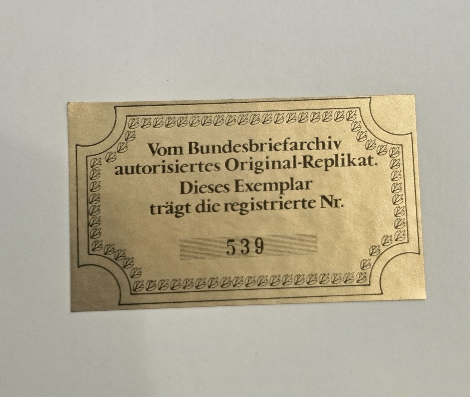 Documenti: Bundesbrief original Replikat – Usato da Bern venduto da spogi 2
