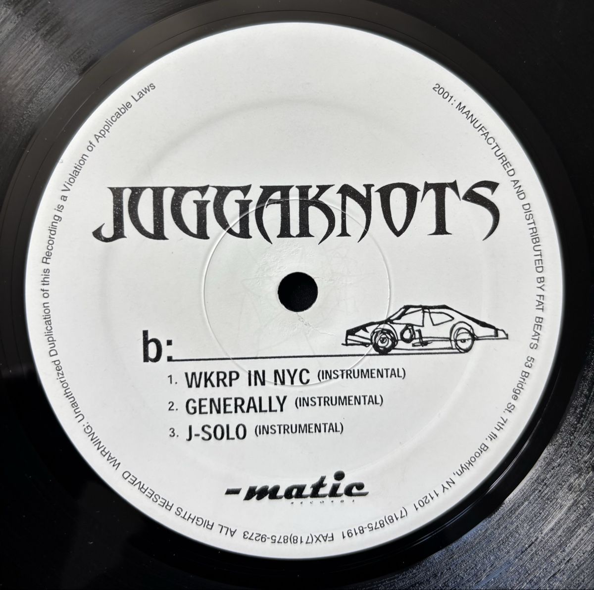 Dischi in vinile: Juggaknots - WKRP In NYC 12" VG+/VG+ – Usato da Neuchâtel venduto da Deivid2 2