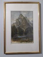 Litho gerahmt "Rosenlaui"
