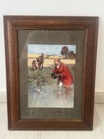 Lithographie Lawson Wood (1910) - "Whist: Returning a Lead"