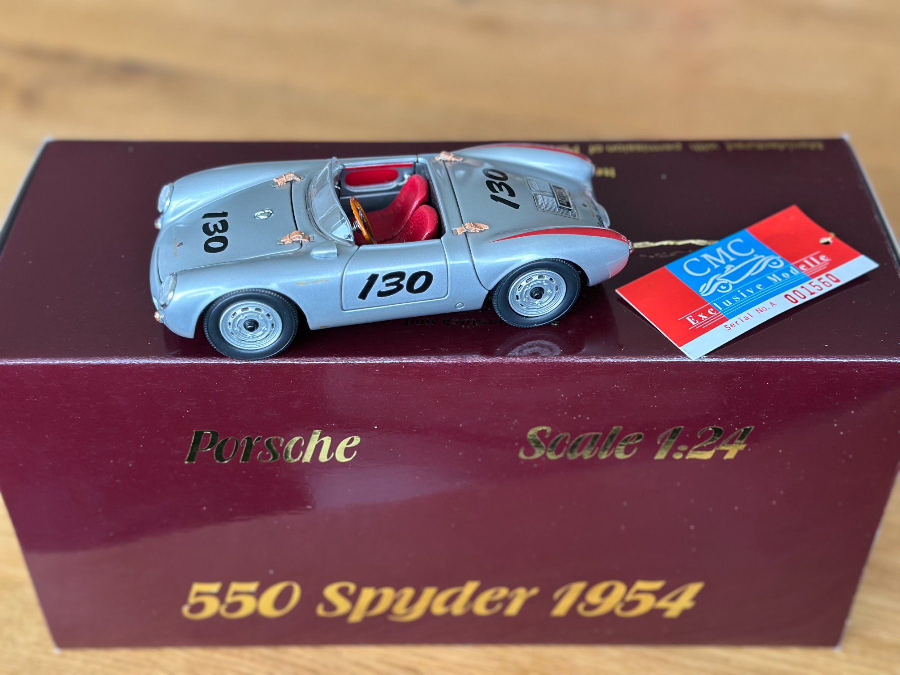 Porsche Modellini d'auto: Modellauto Porsche 550 Spider M1:24 CMC – Nuovo e nell'imballaggio originale da Winkel venduto da rehu60