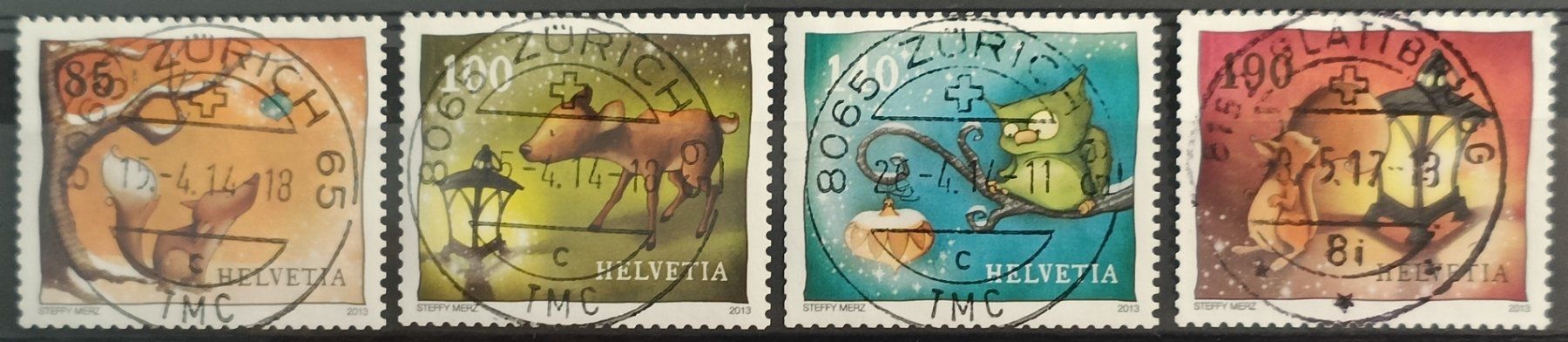 Tutti i francobolli: 2013 Weihnachten Top Stempel – Usato da Dübendorf venduto da goeggi79